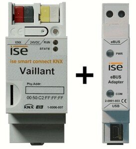 The ise smart connect KNX Vaillant + eBus adapter