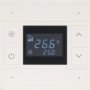 ORIA-THERM-2 FOLD-IVORY-BLACK GLASS-FRONT STATUS.