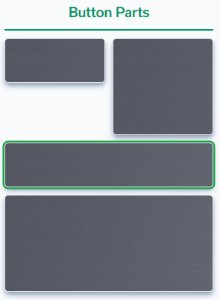 Dora 20x80 metal button, 14 Anthracite Gray